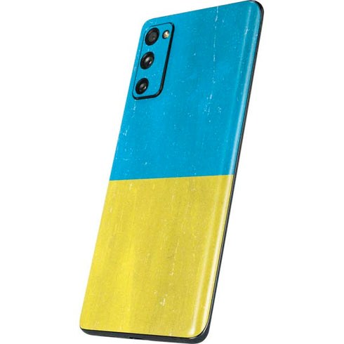 Ukraine Flag Distressed Galaxy S20 Fan Edition Skin